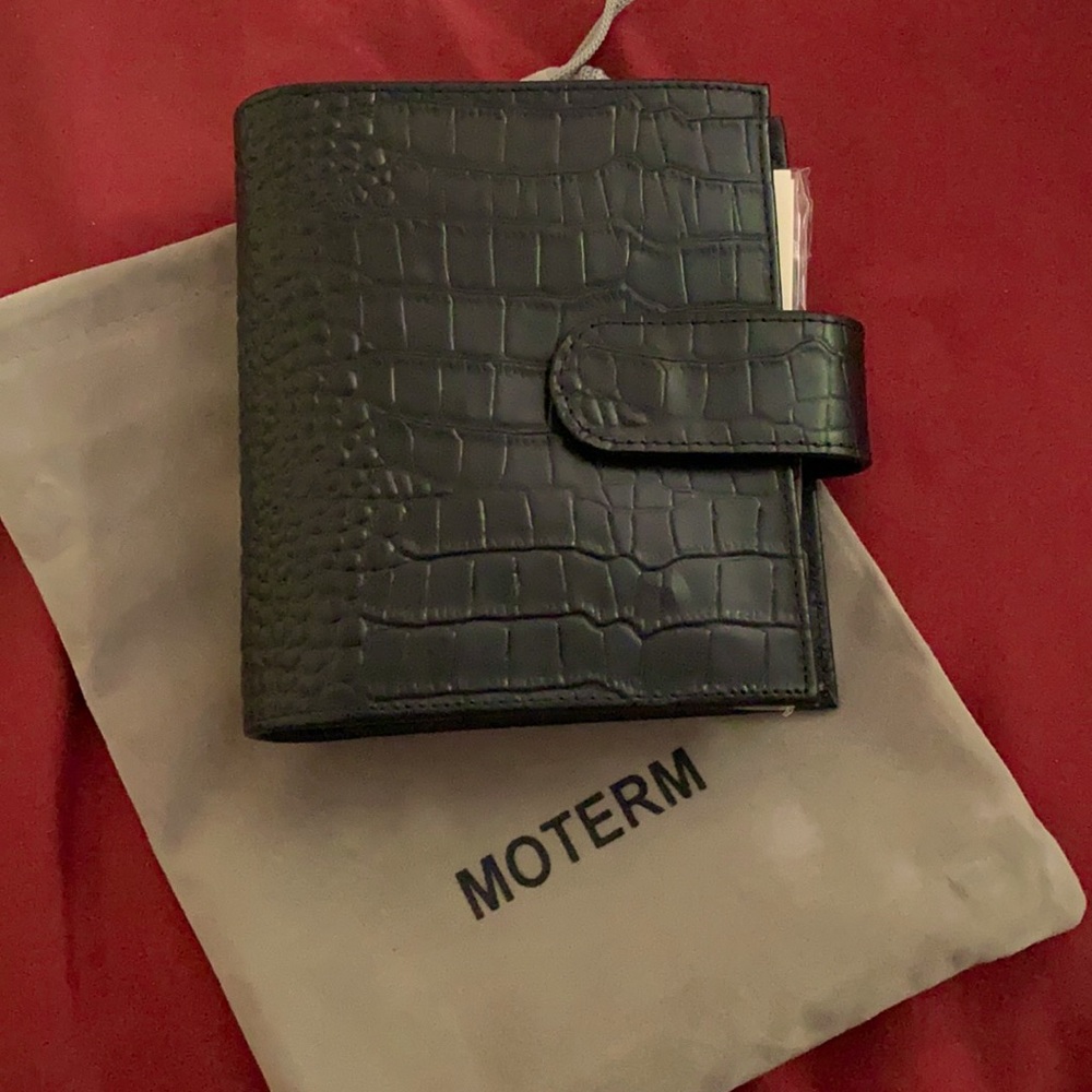 Moterm A7 Pocket Planner Croc Black